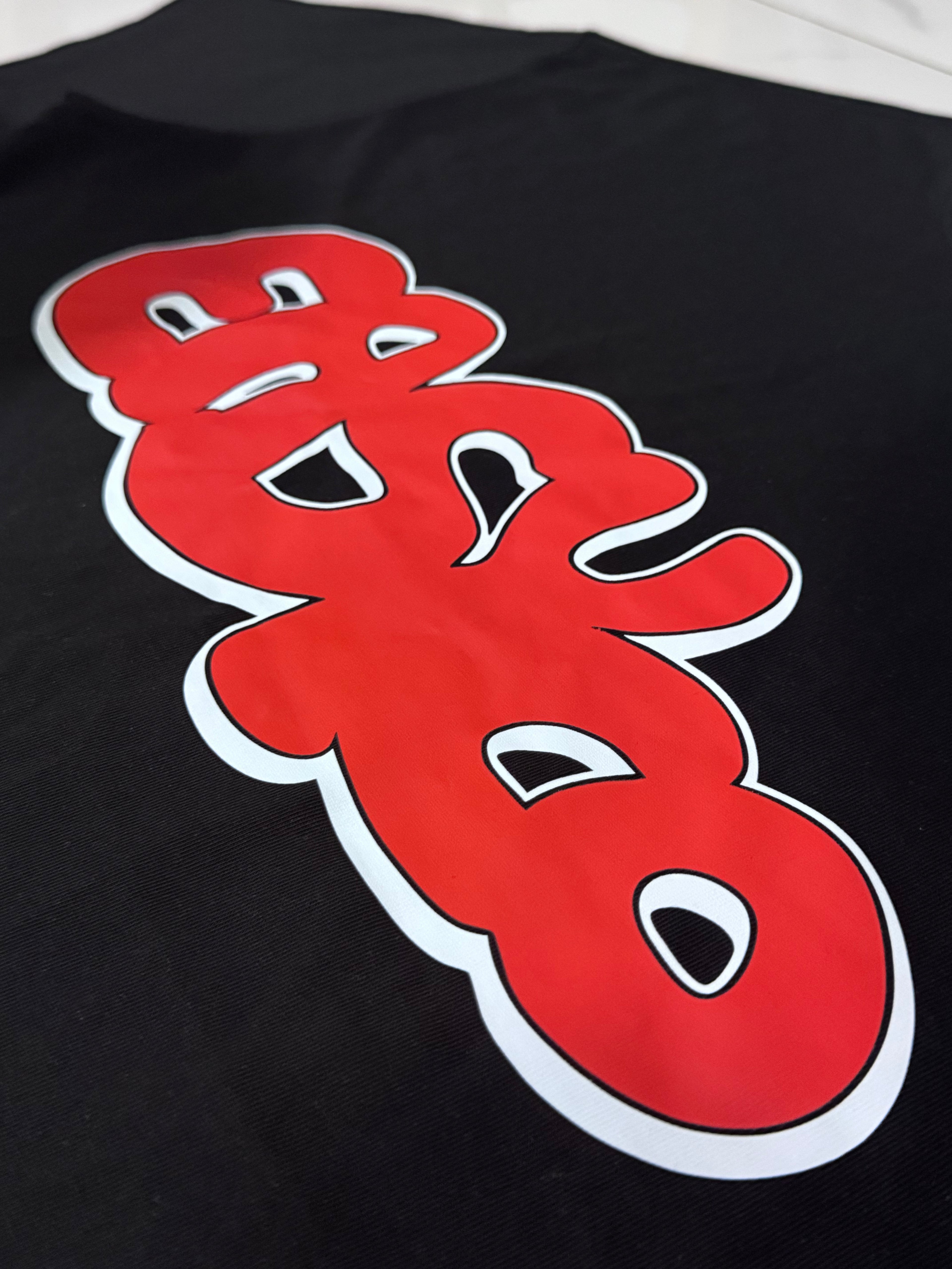 EASYCO Oversize logo tee (Black）